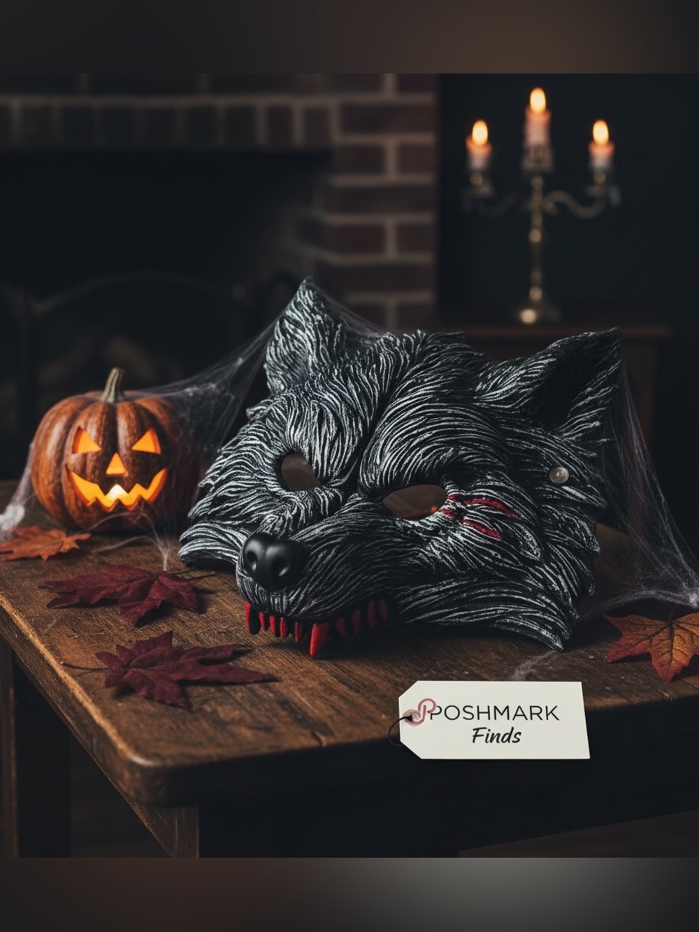 Scary Black Werewolf Mask – Halloween Costume Wolf Mask